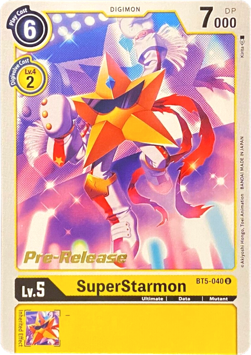 SuperStarmon [BT5-040] [Battle of Omni Pre-Release Promos] | Shuffle n Cut Hobbies & Games