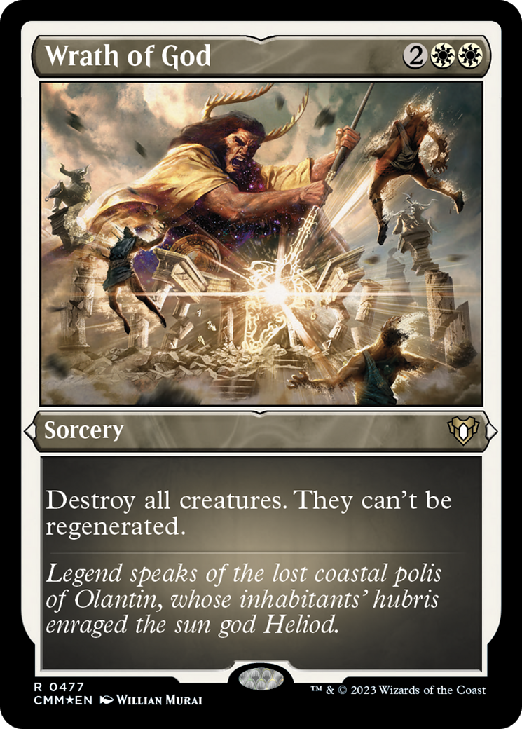 Wrath of God (Foil Etched) [Commander Masters] | Shuffle n Cut Hobbies & Games