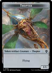 Goblin // Thopter Double-Sided Token [Bloomburrow Commander Tokens] | Shuffle n Cut Hobbies & Games