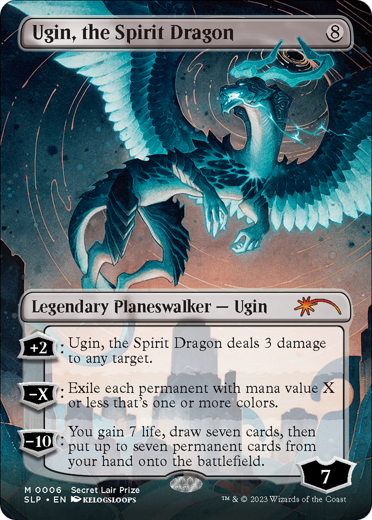 Ugin, the Spirit Dragon (Borderless) [Secret Lair Showdown] | Shuffle n Cut Hobbies & Games