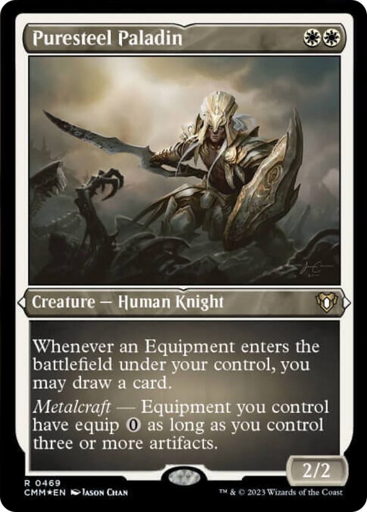 Puresteel Paladin (Foil Etched) [Commander Masters] | Shuffle n Cut Hobbies & Games