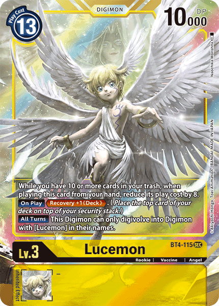 Lucemon [BT4-115] (Alternate Art) [Great Legend] | Shuffle n Cut Hobbies & Games