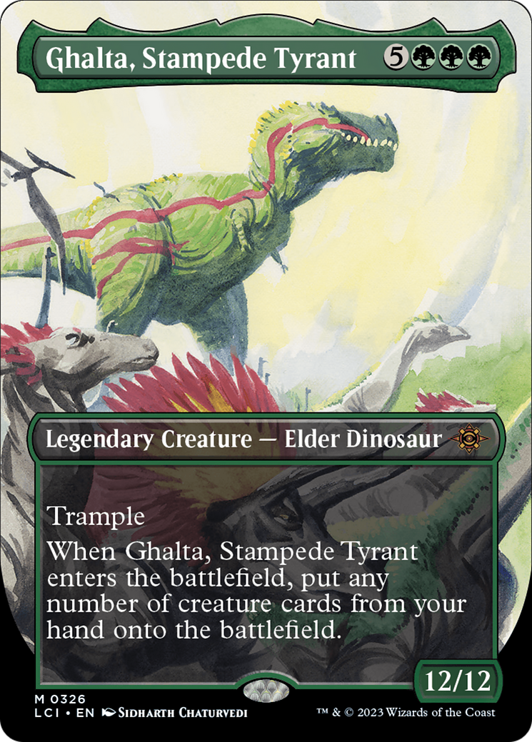 Ghalta, Stampede Tyrant (Borderless) [The Lost Caverns of Ixalan] | Shuffle n Cut Hobbies & Games