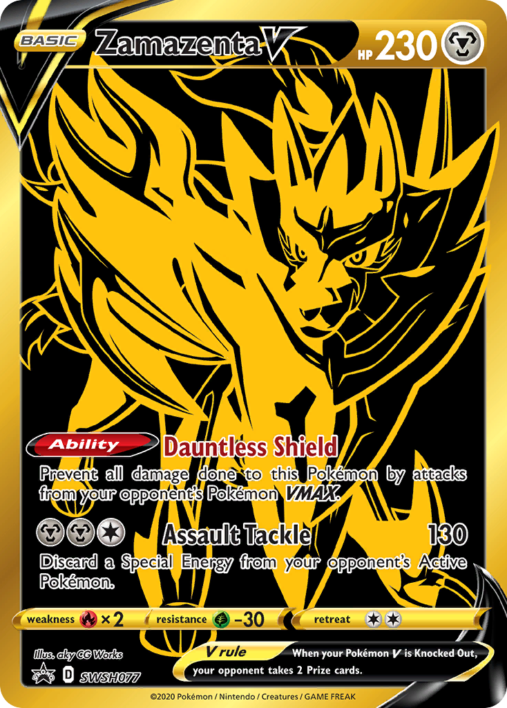 Zamazenta V (SWSH077) [Sword & Shield: Black Star Promos] | Shuffle n Cut Hobbies & Games