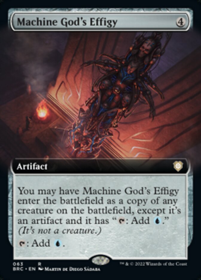 Machine God's Effigy (Extended Art) [The Brothers' War Commander] | Shuffle n Cut Hobbies & Games