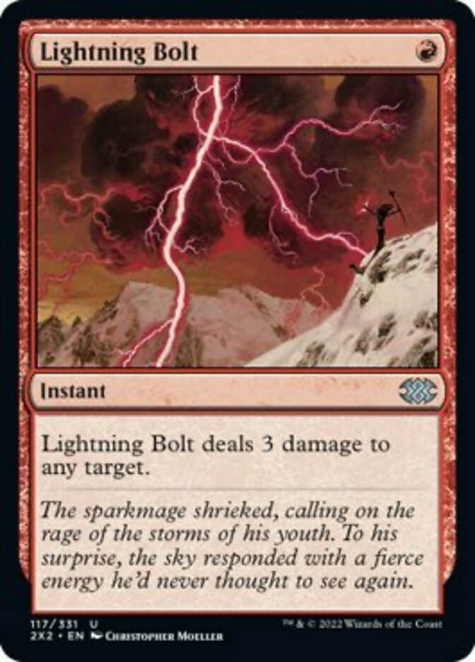 Lightning Bolt [Double Masters 2022] | Shuffle n Cut Hobbies & Games