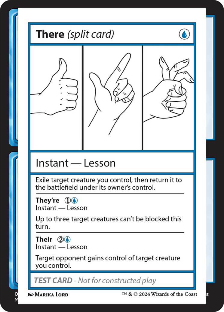 There (Split Card) [Mystery Booster 2 Playtest Cards] | Shuffle n Cut Hobbies & Games