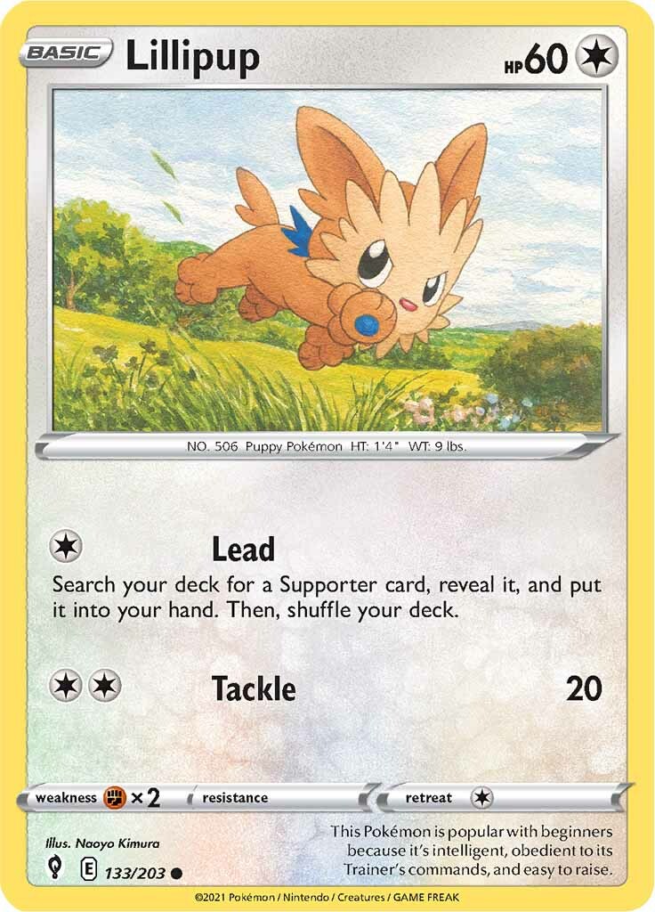 Lillipup (133/203) [Sword & Shield: Evolving Skies] | Shuffle n Cut Hobbies & Games