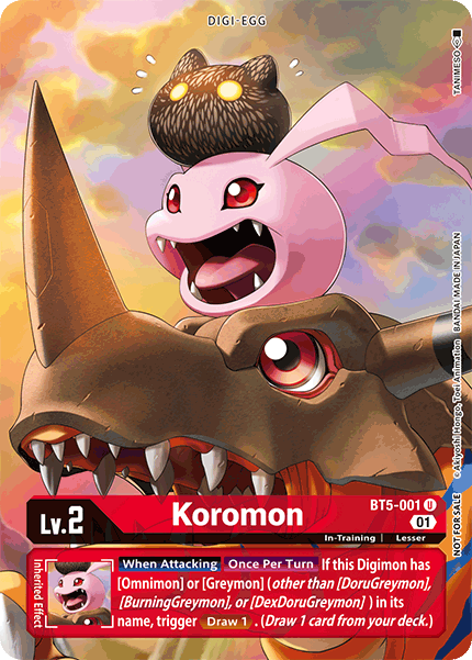 Koromon [BT5-001] (Premier Event) [Battle of Omni Promos] | Shuffle n Cut Hobbies & Games