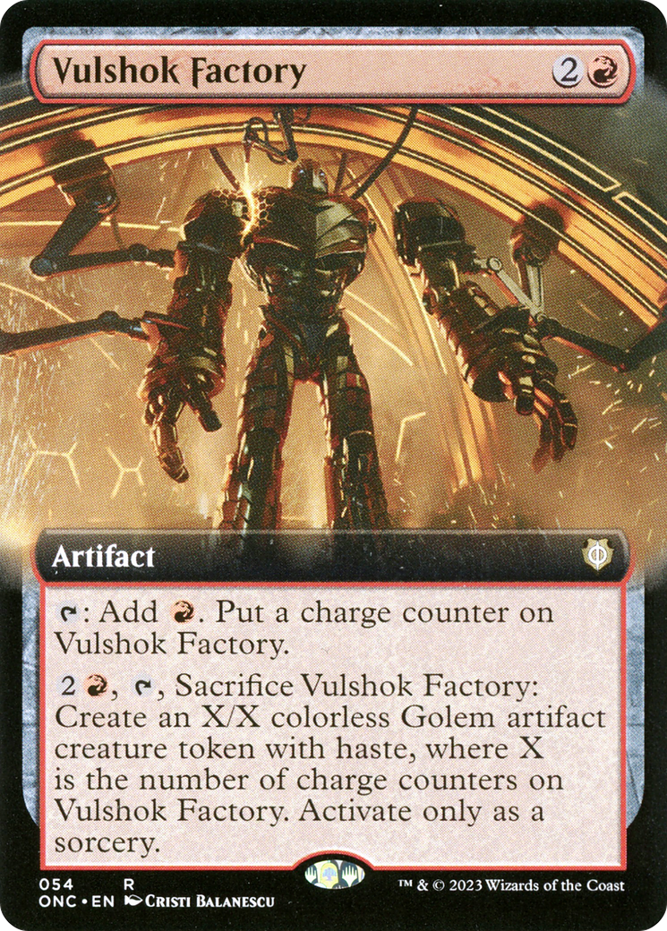 Vulshok Factory (Extended Art) [Phyrexia: All Will Be One Commander] | Shuffle n Cut Hobbies & Games