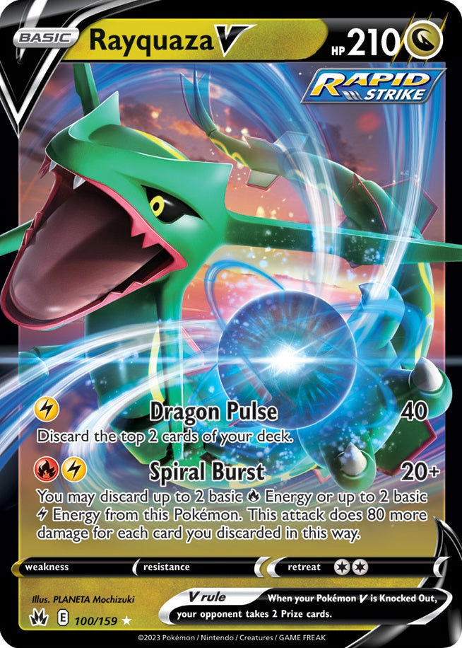 Rayquaza V 100/159 (Jumbo Card) [Sword & Shield: Evolving Skies] | Shuffle n Cut Hobbies & Games