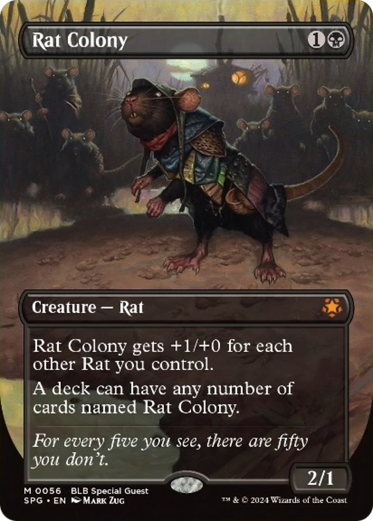 Rat Colony (Borderless) [Bloomburrow Special Guests] | Shuffle n Cut Hobbies & Games