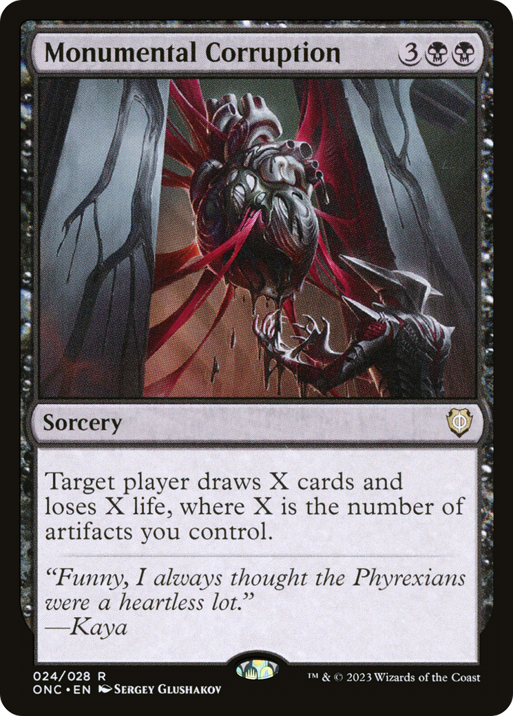 Monumental Corruption [Phyrexia: All Will Be One Commander] | Shuffle n Cut Hobbies & Games