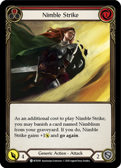 Nimble Strike (Red) [U-WTR185] (Welcome to Rathe Unlimited)  Unlimited Rainbow Foil | Shuffle n Cut Hobbies & Games