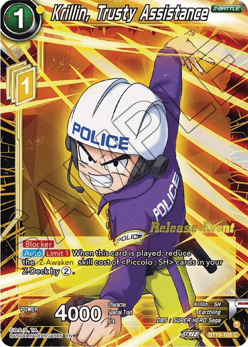 Krillin, Trusty Assistance (Fighter's Ambition Holiday Pack) (BT19-105) [Tournament Promotion Cards] | Shuffle n Cut Hobbies & Games