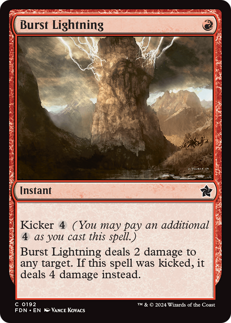 Burst Lightning [Foundations] | Shuffle n Cut Hobbies & Games