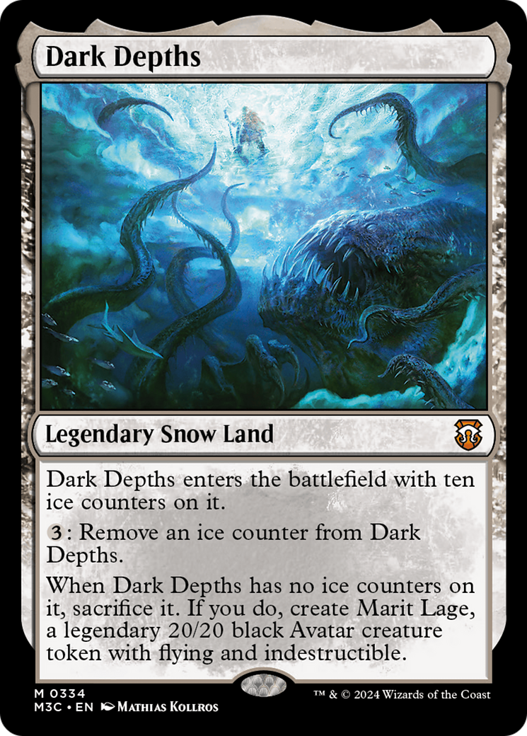 Dark Depths (Ripple Foil) [Modern Horizons 3 Commander] | Shuffle n Cut Hobbies & Games