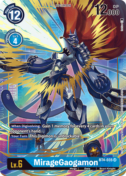 MirageGaogamon [BT4-035] (Alternate Art) [Great Legend] | Shuffle n Cut Hobbies & Games