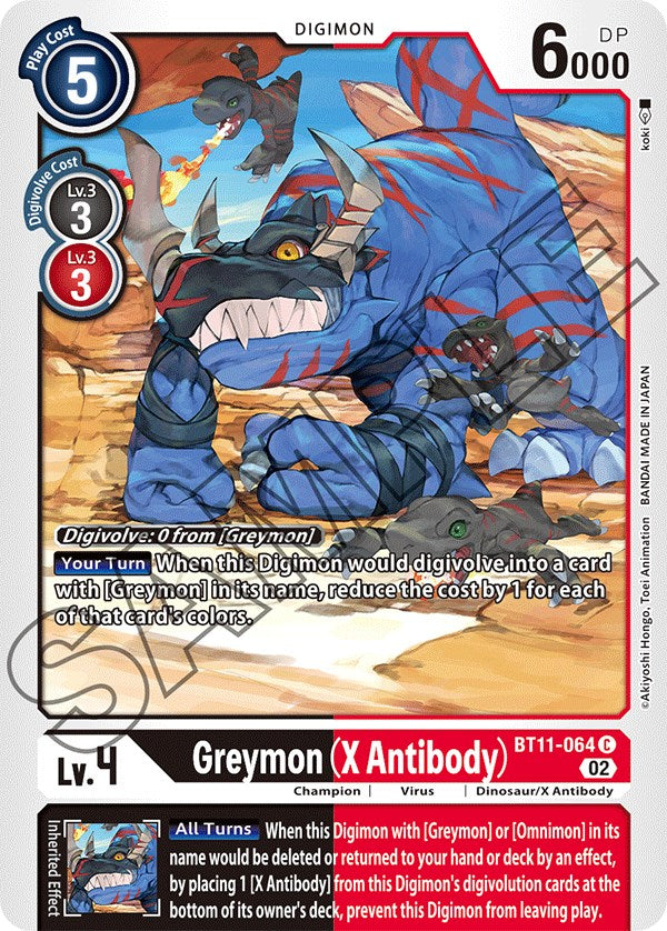 Greymon (X Antibody) [BT11-064] [Dimensional Phase] | Shuffle n Cut Hobbies & Games