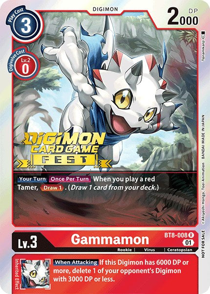 Gammamon [BT8-008] (Digimon Card Game Fest 2022) [New Awakening Promos] | Shuffle n Cut Hobbies & Games