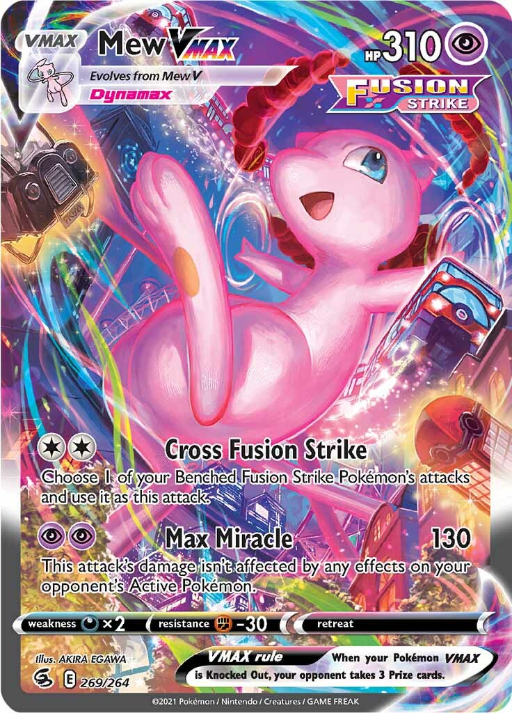 Mew VMAX (269/264) [Sword & Shield: Fusion Strike] | Shuffle n Cut Hobbies & Games