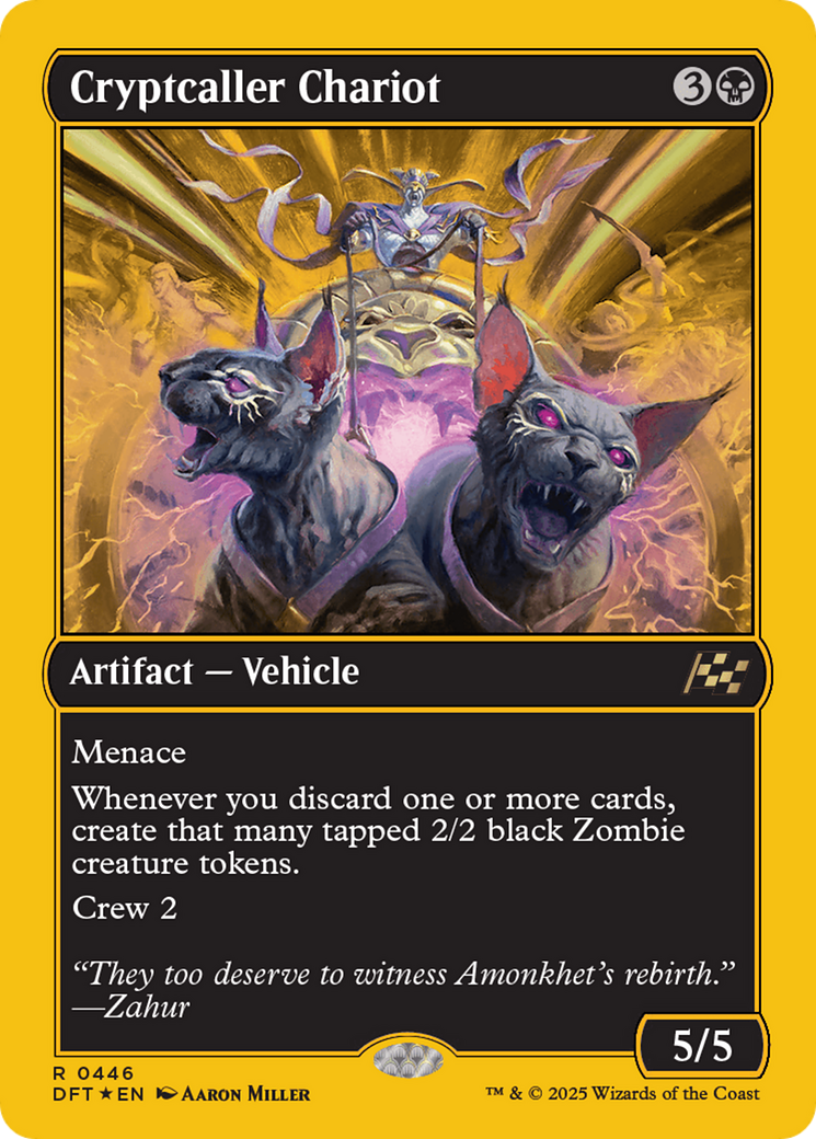 Cryptcaller Chariot (First-Place Foil) [Aetherdrift] | Shuffle n Cut Hobbies & Games