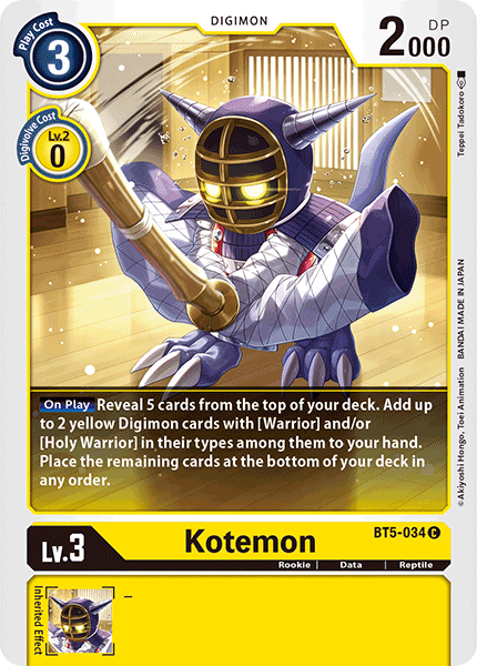 Kotemon [BT5-034] [Battle of Omni] | Shuffle n Cut Hobbies & Games