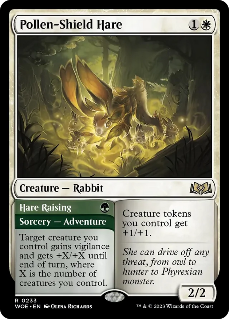 Pollen-Shield Hare // Hare Raising [Wilds of Eldraine] | Shuffle n Cut Hobbies & Games