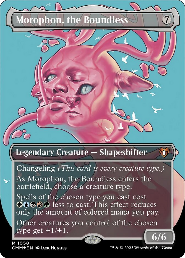 Morophon, the Boundless (Borderless Textured Foil Frame Break) [Commander Masters] | Shuffle n Cut Hobbies & Games