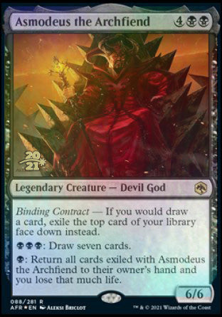 Asmodeus the Archfiend [Dungeons & Dragons: Adventures in the Forgotten Realms Prerelease Promos] | Shuffle n Cut Hobbies & Games