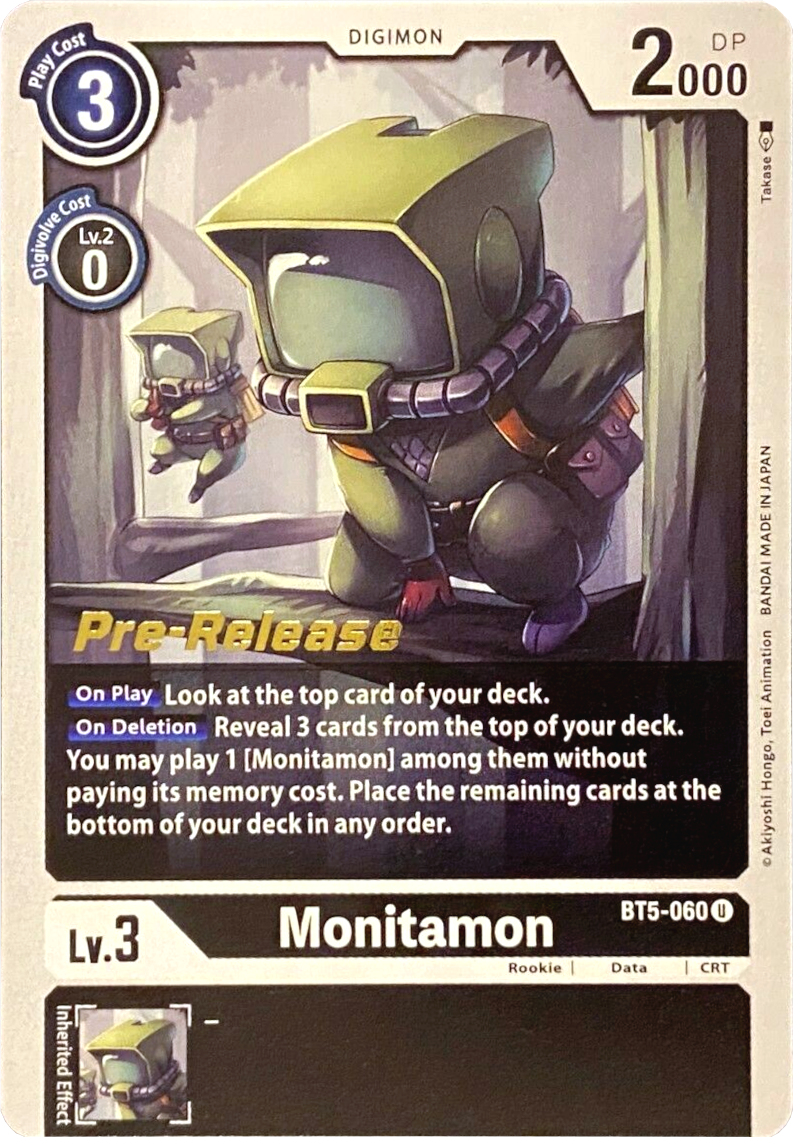 Monitamon [BT5-060] [Battle of Omni Pre-Release Promos] | Shuffle n Cut Hobbies & Games