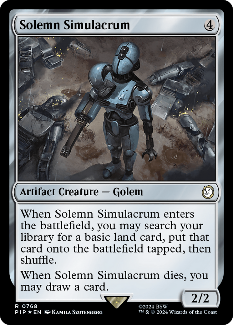 Solemn Simulacrum (Surge Foil) [Fallout] | Shuffle n Cut Hobbies & Games