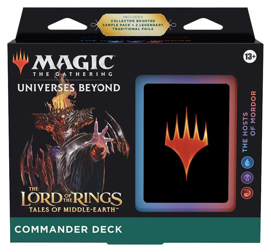 The Lord of the Rings: Tales of Middle-earth - Commander Deck (The Hosts of Mordor) | Shuffle n Cut Hobbies & Games