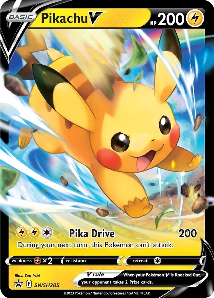 Pikachu V (SWSH285) [Sword & Shield: Black Star Promos] | Shuffle n Cut Hobbies & Games