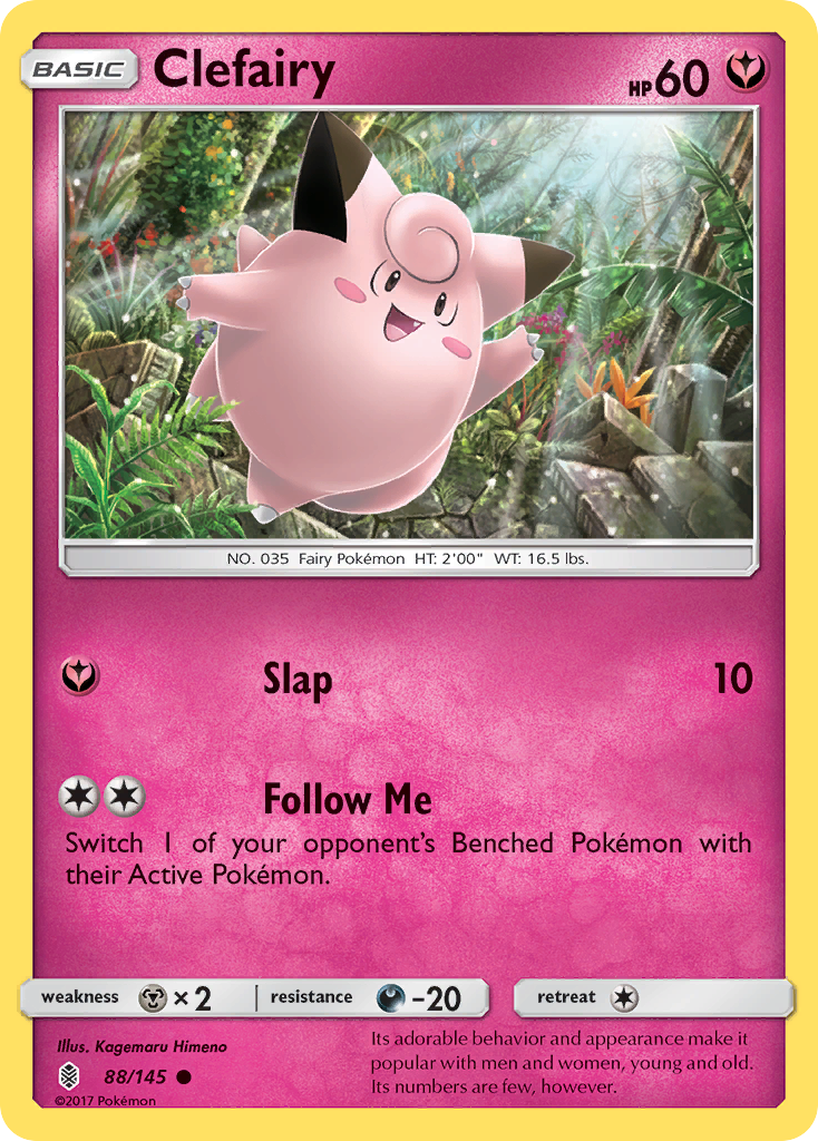 Clefairy (88/145) [Sun & Moon: Guardians Rising] | Shuffle n Cut Hobbies & Games