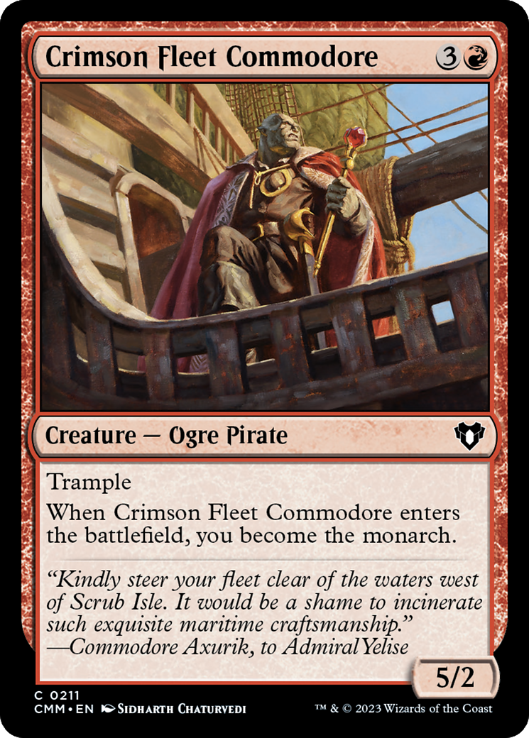 Crimson Fleet Commodore [Commander Masters] | Shuffle n Cut Hobbies & Games