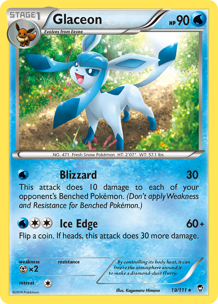 Glaceon (19/111) [XY: Furious Fists] | Shuffle n Cut Hobbies & Games