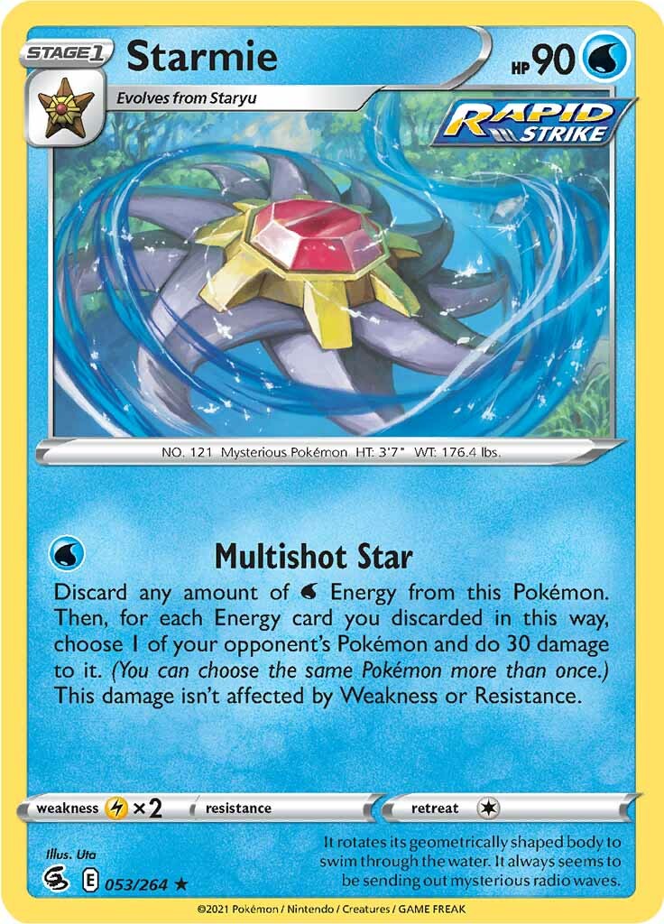 Starmie (053/264) [Sword & Shield: Fusion Strike] | Shuffle n Cut Hobbies & Games