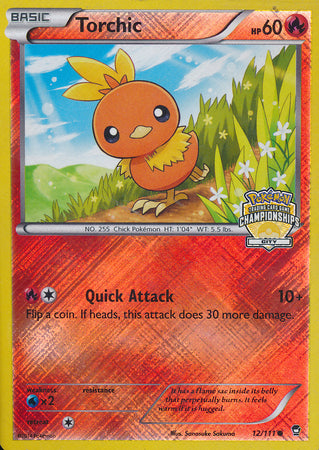 Torchic (12/111) (City Championship Promo) [XY: Furious Fists] | Shuffle n Cut Hobbies & Games