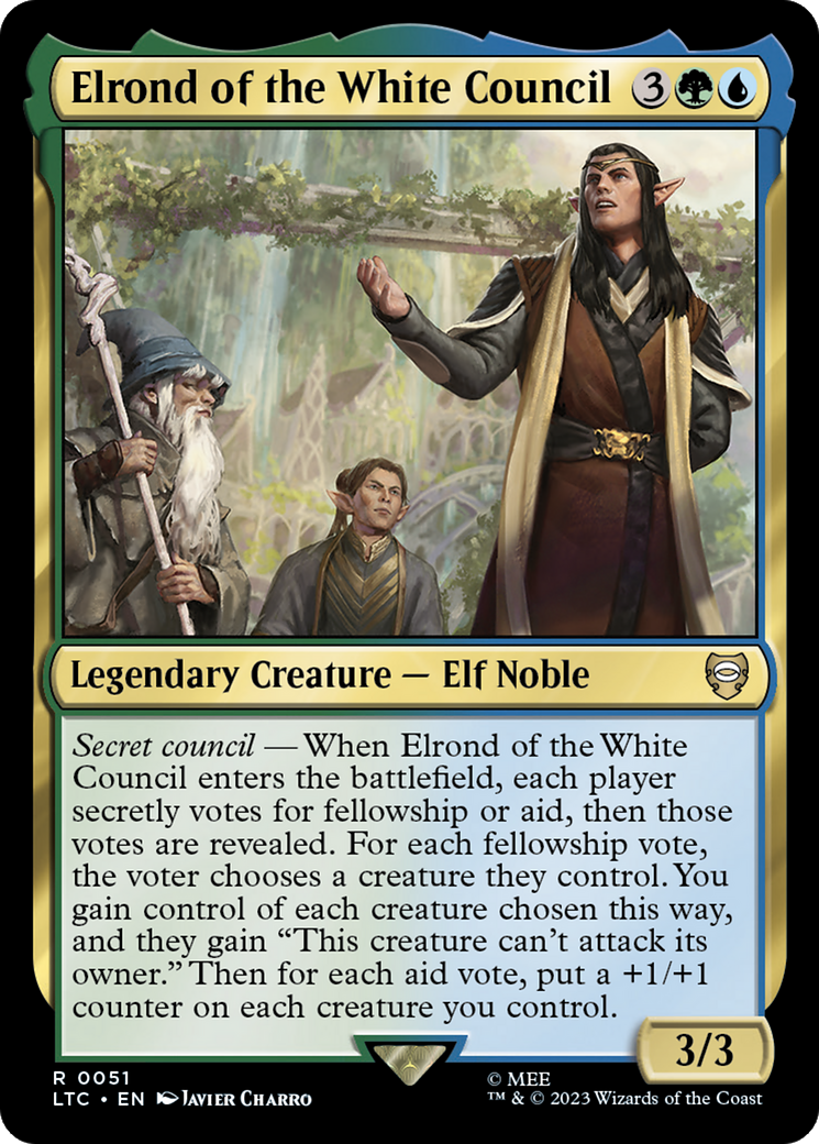 Elrond of the White Council [The Lord of the Rings: Tales of Middle-Earth Commander] | Shuffle n Cut Hobbies & Games