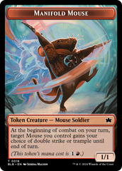 Sword // Manifold Mouse Double-Sided Token [Bloomburrow Tokens] | Shuffle n Cut Hobbies & Games