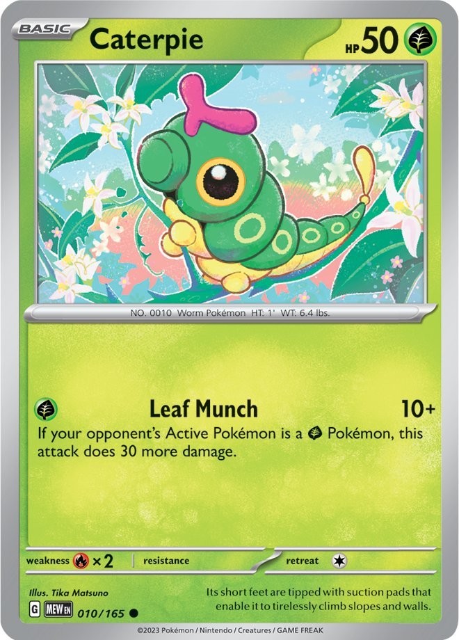 Caterpie (010/165) [Scarlet & Violet 151] | Shuffle n Cut Hobbies & Games