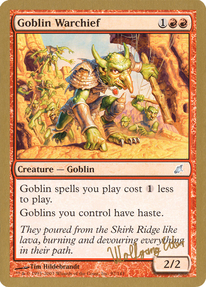 Goblin Warchief (Wolfgang Eder) [World Championship Decks 2003] | Shuffle n Cut Hobbies & Games