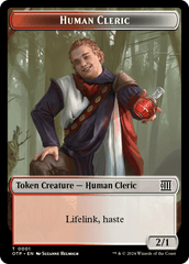 Human Cleric // Plot Double-Sided Token [Outlaws of Thunder Junction Tokens] | Shuffle n Cut Hobbies & Games