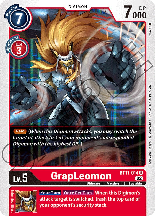 GrapLeomon [BT11-014] [Dimensional Phase] | Shuffle n Cut Hobbies & Games