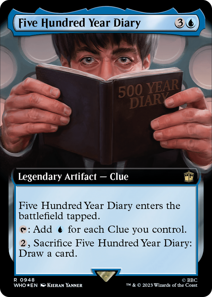 Five Hundred Year Diary (Extended Art) (Surge Foil) [Doctor Who] | Shuffle n Cut Hobbies & Games