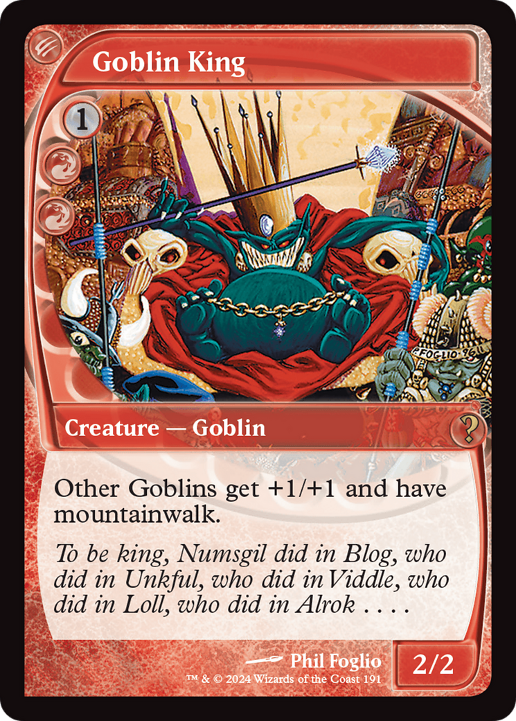 Goblin King (Future Sight) [Mystery Booster 2] | Shuffle n Cut Hobbies & Games