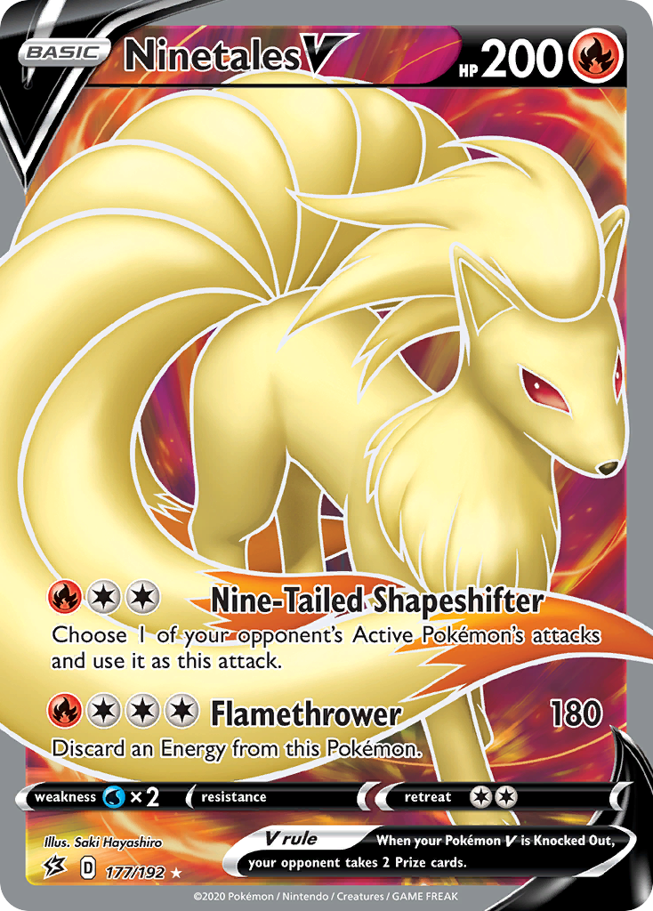 Ninetales V (177/192) [Sword & Shield: Rebel Clash] | Shuffle n Cut Hobbies & Games