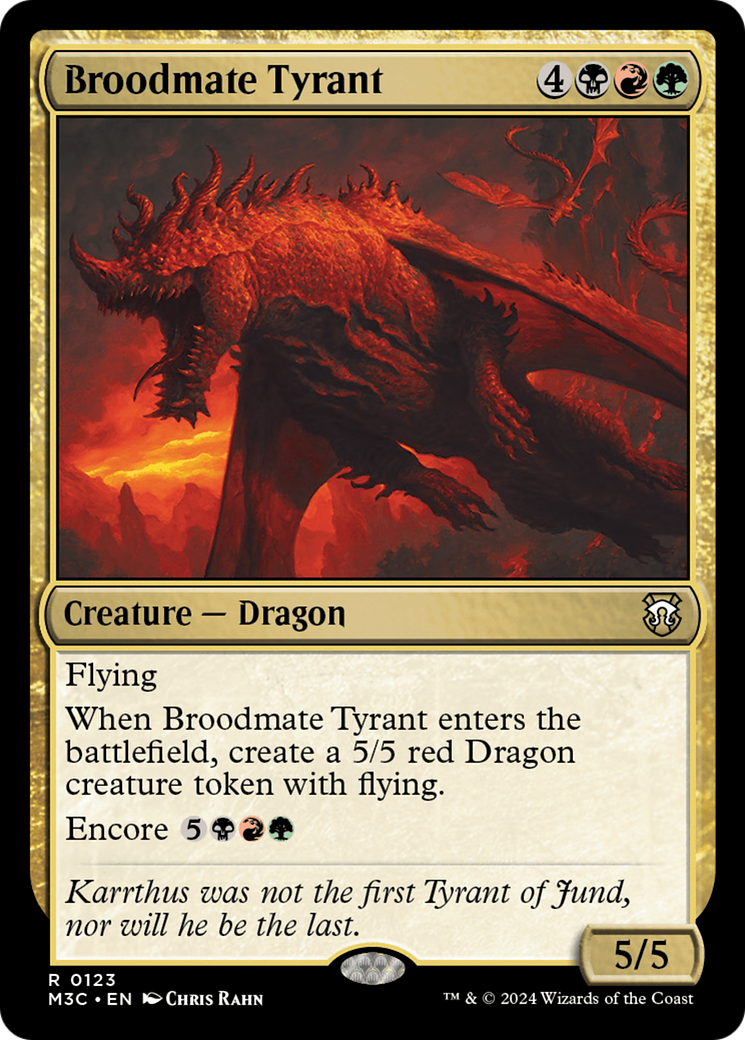 Broodmate Tyrant (Extended Art) (Ripple Foil) [Modern Horizons 3 Commander] | Shuffle n Cut Hobbies & Games