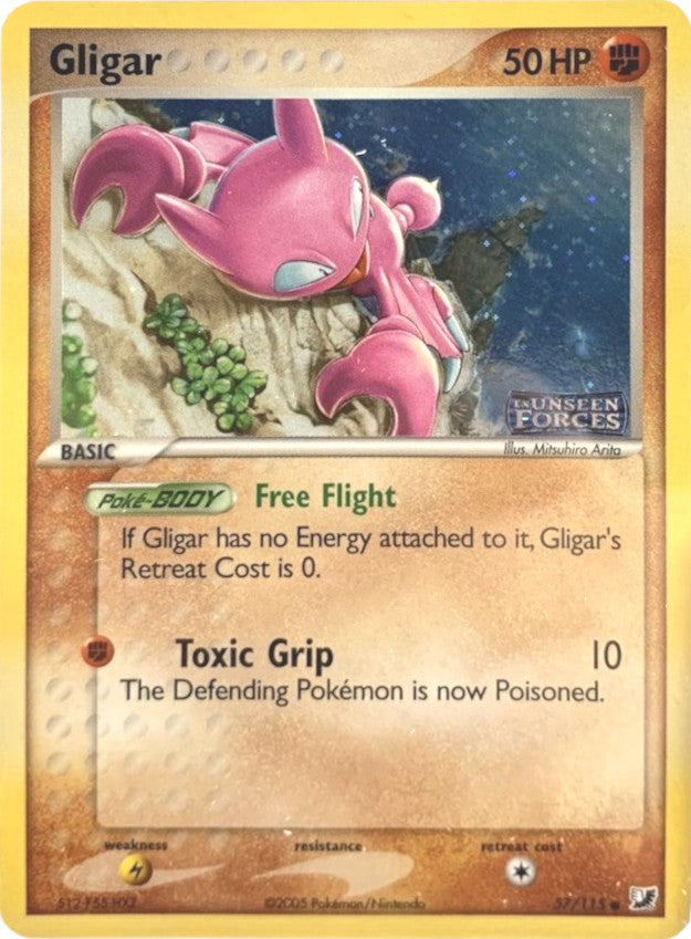 Gligar (57/115) (Stamped) [EX: Unseen Forces] | Shuffle n Cut Hobbies & Games